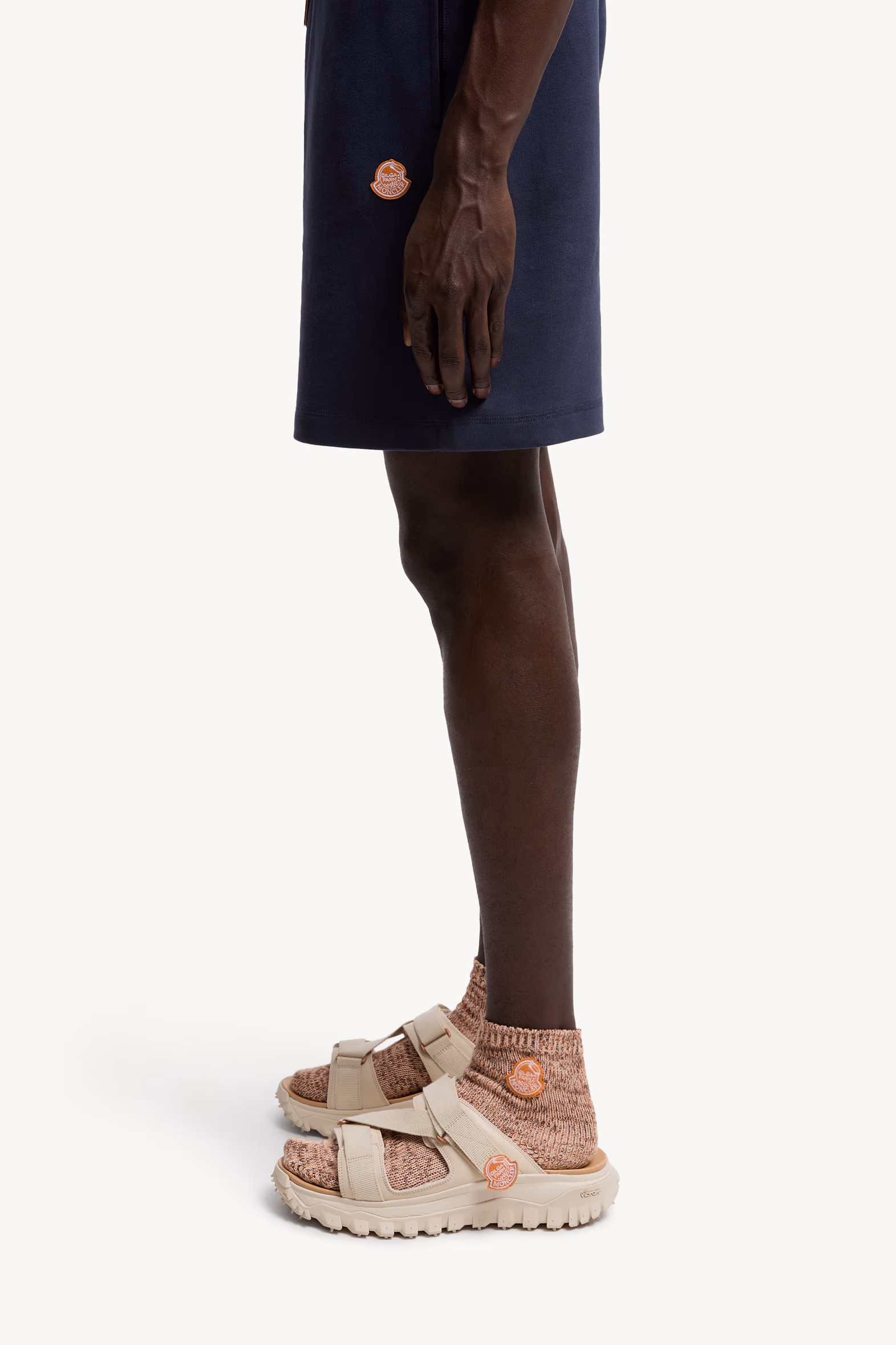Moncler x Gilga Farm Designed by Donald Glover Cotton Shorts Men Navy Blue Moncler 4